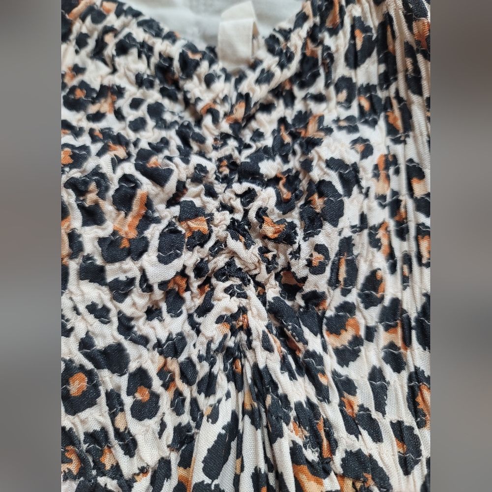 Boho Me Leopard Print Maxi Dress Small - Picture 5 of 7
